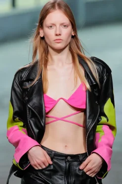 Marques ' Almeida FLAMES BIKER JACKET-Women Outerwear|Outerwear