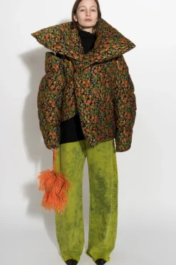 Marques ' Almeida FLORAL BROCADE M'A PUFFER JACKET-Women Outerwear