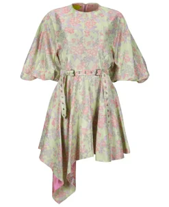 Marques ' Almeida FLOWER BROCADE BALLOON SLEEVE DRESS-Women Dresses|Dresses