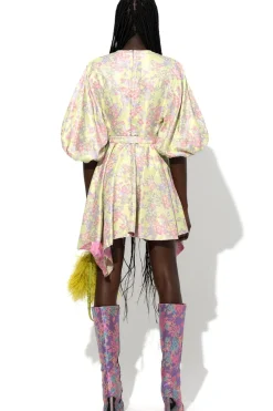 Marques ' Almeida FLOWER BROCADE BALLOON SLEEVE DRESS-Women Dresses|Dresses