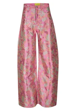Marques ' Almeida FLOWER BROCADE BOYFRIEND TROUSERS-Women Bottoms|Bottoms