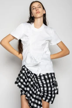 Marques ' Almeida GATHERED T-SHIRT IN-Women Tops