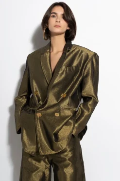 Marques ' Almeida LUREX OVERSIZED BLAZER-Women Denim|Outerwear