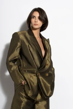 Marques ' Almeida LUREX OVERSIZED BLAZER-Women Denim|Outerwear