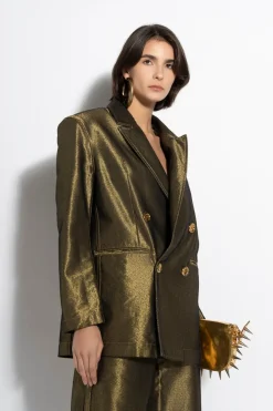 Marques ' Almeida LUREX OVERSIZED BLAZER-Women Denim|Outerwear