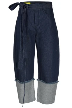 Marques ' Almeida ROLL UP TROUSERS WITH BELTS-Women Bottoms|Denim