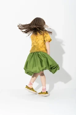 Marques ' Almeida KHAKI AND ORANGE SPLATTERED LOGO T-SHIRT-Kids Jersey|Tops