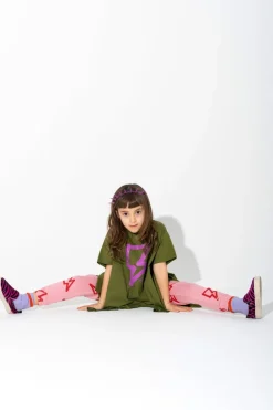 Marques ' Almeida AND PINK THUNDER PRINT FLAP T-SHIRT-Kids Jersey|Tops
