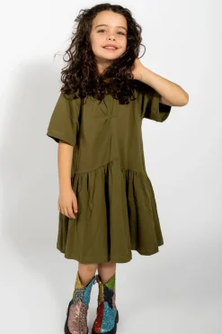 Marques ' Almeida GATHERED JERSEY T-SHIRT DRESS-Kids Jersey|Dresses