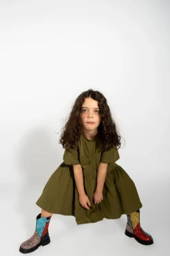Marques ' Almeida GATHERED JERSEY T-SHIRT DRESS-Kids Jersey|Dresses