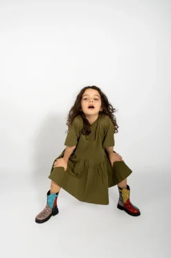 Marques ' Almeida GATHERED JERSEY T-SHIRT DRESS-Kids Jersey|Dresses