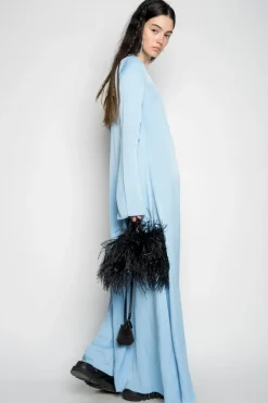 Marques ' Almeida LIGHT BLUE LONG SLEEVE JUMPSUIT-Women Dresses
