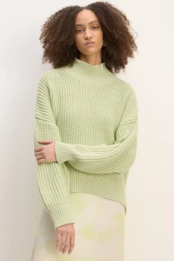 Marques ' Almeida LIGHT GREEN TURTLENECK KNIT JUMPER-Women Knitwear|Tops