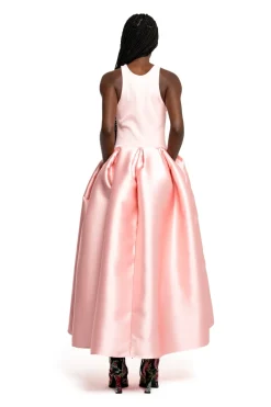 Marques ' Almeida LIGHT PINK FULL SKIRT TANK TOP DRESS-Women Dresses