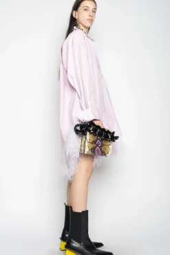 Marques ' Almeida FEATHER HEM SHIRT DRESS-Women Tops|Tops