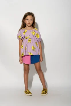 Marques ' Almeida HANDS PRINT BALLOON SLEEVE TOP-Kids Tops
