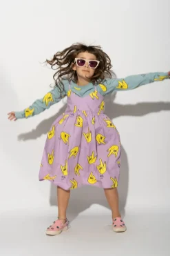 Marques ' Almeida HANDS PRINT STRAP DRESS-Kids Dresses