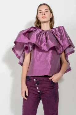 Marques ' Almeida PLEATED CAPE TOP-Women Tops|Tops