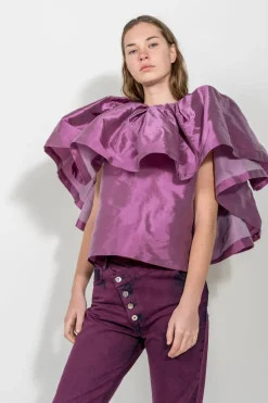 Marques ' Almeida PLEATED CAPE TOP-Women Tops|Tops