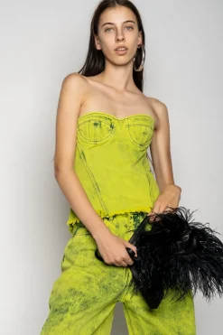 Marques ' Almeida BRA CUP CORSET-Women Tops|Denim