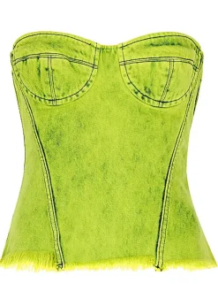 Marques ' Almeida BRA CUP CORSET-Women Tops|Denim