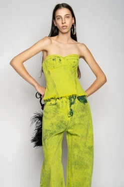 Marques ' Almeida BRA CUP CORSET-Women Tops|Denim