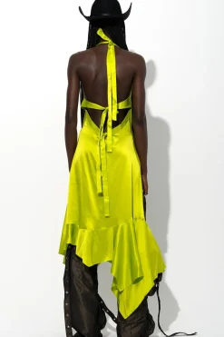 Marques ' Almeida SILK HALTERNECK BACK TIE DRESS-Women Dresses|Dresses