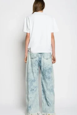 Marques ' Almeida MARQUES'ALMEIDA EMBROIDERED T-SHIRT-Women Tops