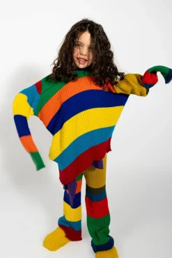 Marques ' Almeida MERINO STRIPED JUMPER-Kids Knitwear|Tops