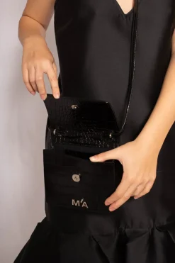 Marques ' Almeida MINI CHAIN BAG IN CROCO- Accessories