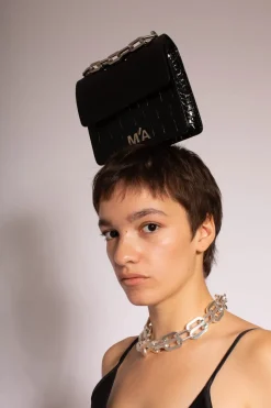 Marques ' Almeida MINI CHAIN BAG IN CROCO- Accessories