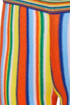 Marques ' Almeida MULTI STRIPE KNIT TROUSERS-Kids Knitwear|Bottoms