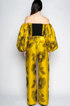 Marques ' Almeida FLORAL BOYFRIEND TROUSERS-Women Bottoms