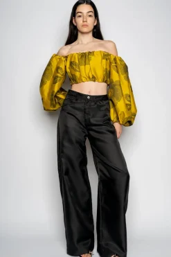 Marques ' Almeida FLORAL OFF SHOULDER TOP-Women Tops