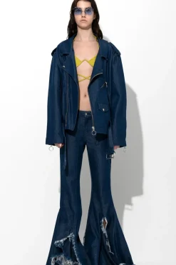 Marques ' Almeida DENIM BIKER JACKET-Women Outerwear|Denim