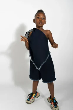 Marques ' Almeida DENIM CLASSIC SHORTS-Kids Bottoms