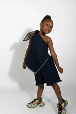 Marques ' Almeida DENIM CLASSIC SHORTS-Kids Bottoms