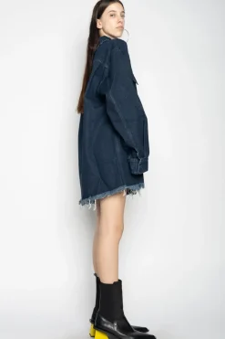 Marques ' Almeida DENIM OVERSHIRT-Women Denim|Outerwear