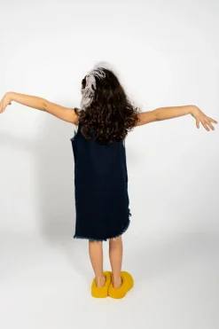 Marques ' Almeida DENIM SLEEVELESS DRESS-Kids Dresses