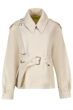 Marques ' Almeida CROPPED TRENCH COAT-Women Outerwear|Denim