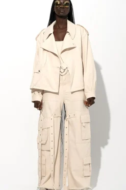 Marques ' Almeida CROPPED TRENCH COAT-Women Outerwear|Denim
