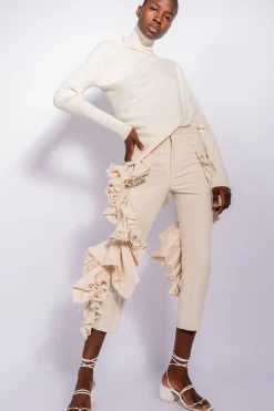 Marques ' Almeida DRAPED JUMPER IN MERINO KNIT-Women Knitwear|Tops
