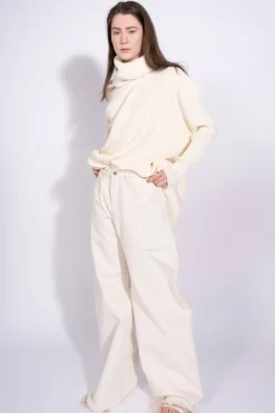 Marques ' Almeida DRAPED TURTLENECK JUMPER-Women Knitwear|Tops