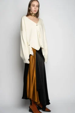 Marques ' Almeida MERINO DECONSTRUCTED CARDIGAN-Women Tops|Tops