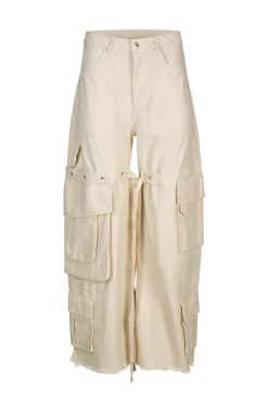 Marques ' Almeida MULTI POCKET CARGO TROUSERS-Women Bottoms|Denim