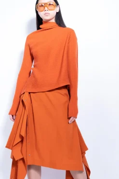 Marques ' Almeida DRAPED JUMPER IN MERINO KNIT-Women Knitwear|Tops