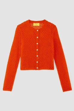 Marques ' Almeida MESH KNIT CARDIGAN-Women Knitwear|Outerwear