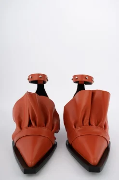 Marques ' Almeida POINTY FRILL LACE UP PUMPS- Shoes