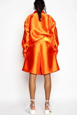 Marques ' Almeida SATIN OVERSIZED SHIRT-Women Tops|Tops