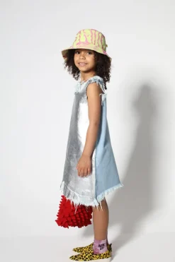 Marques ' Almeida PINK AND GREEN BUCKET HAT-Kids Accessories